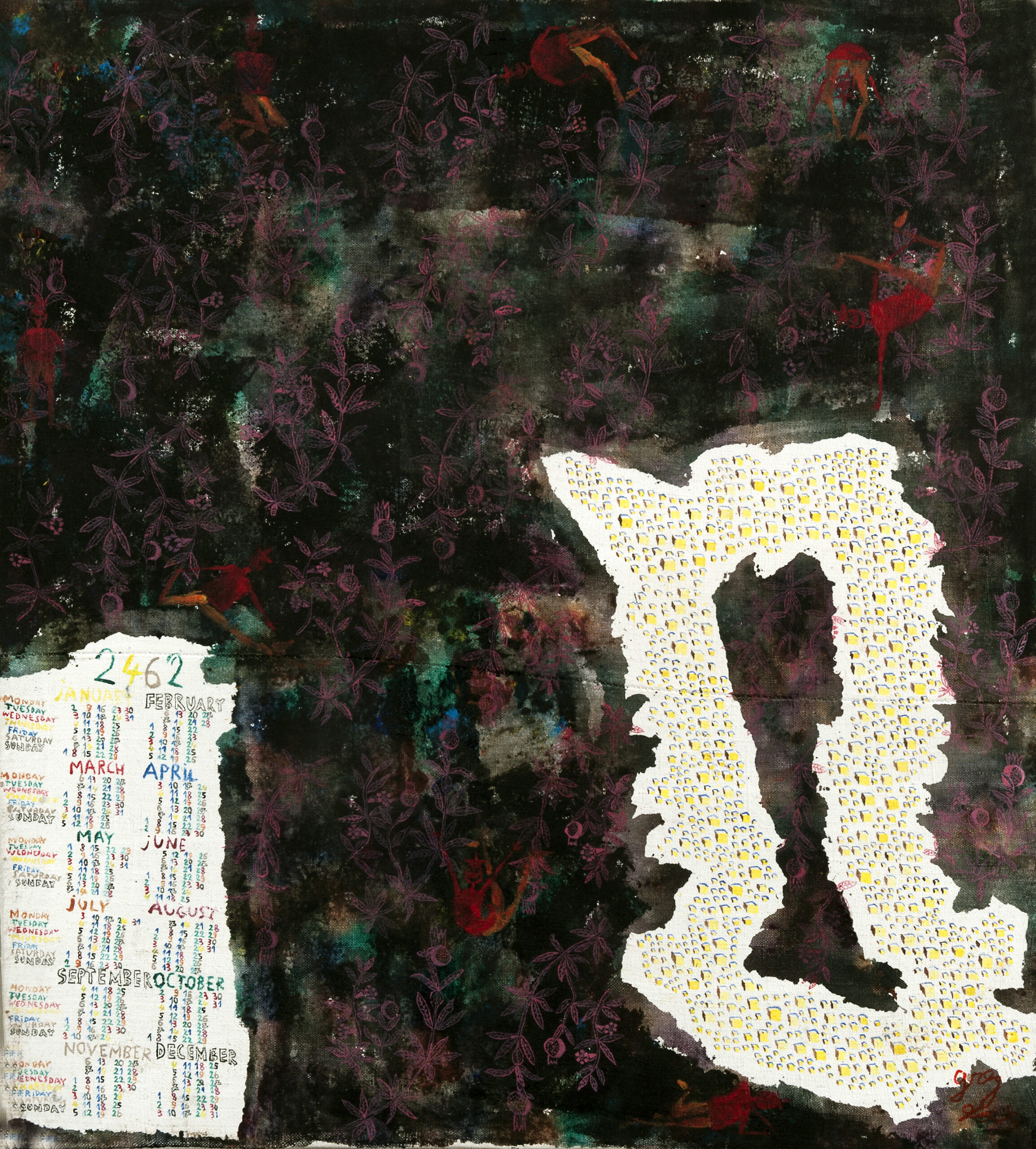 Grégoire Koutsandreou, Deux Sèvres, Calendrier 2462 -Plante Granati Pericarpium, 2010